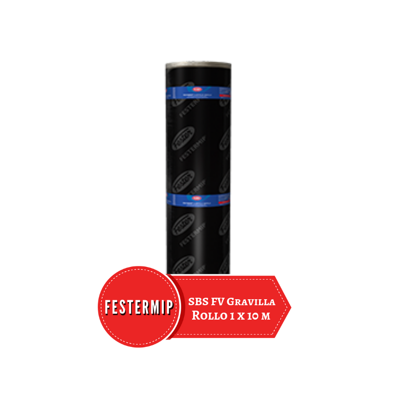 Rollo de FesterMIP 5 SBS FV 3.5 Gravilla Roja