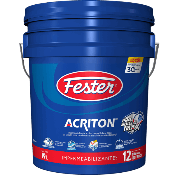 Fester 19 Litros Acriton 12 años Blanco - Fester Tlalnepantla
